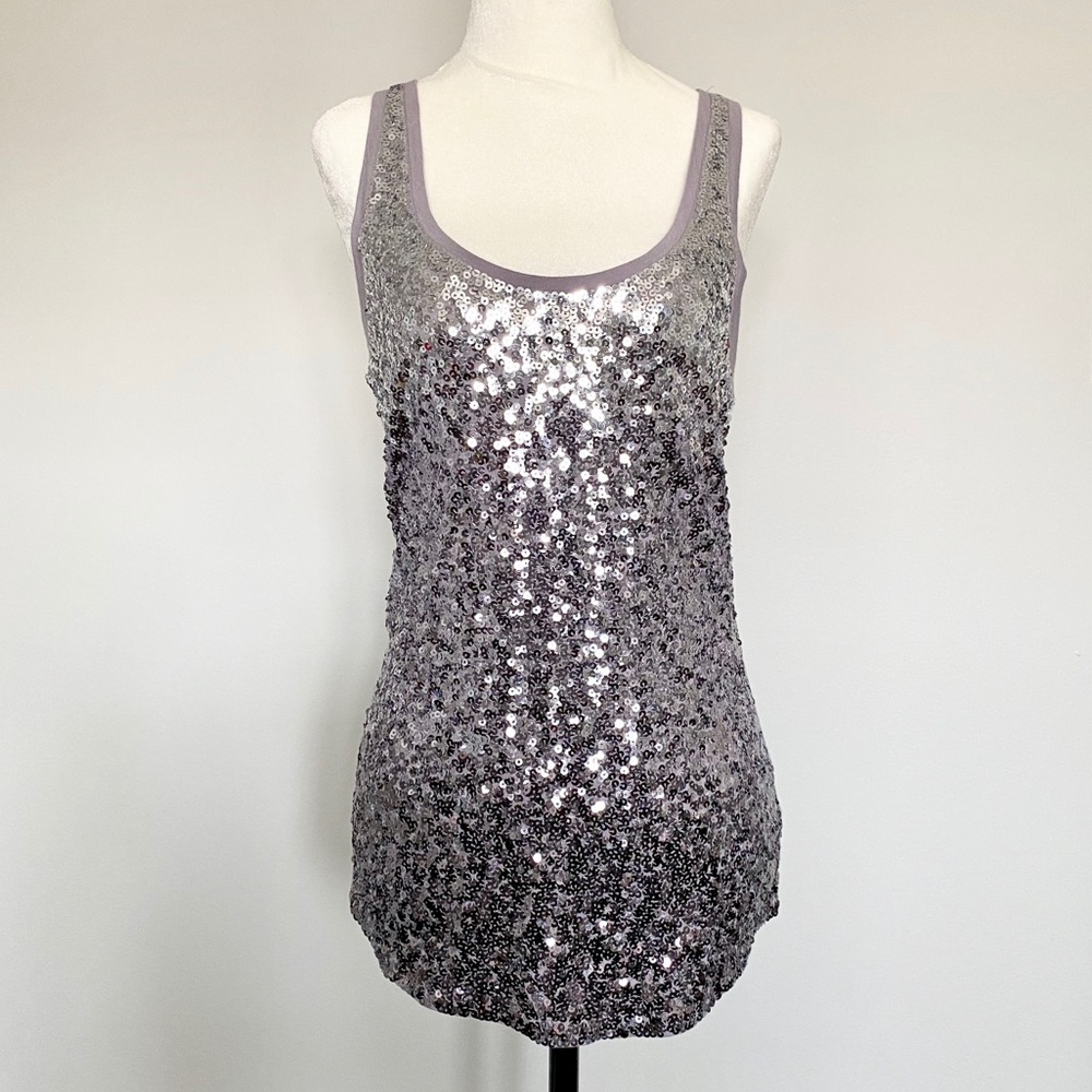 EXPRESS sleeveless sequin top